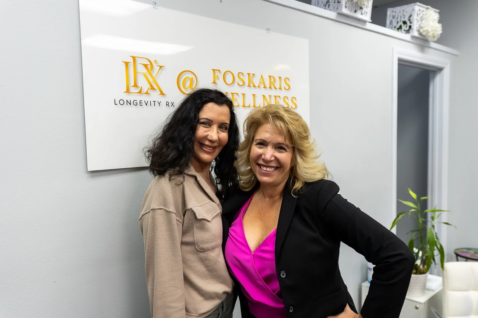 Penny Foskaris consulting with a female client